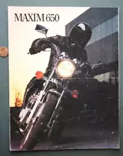 1980-83 Yamaha Maxim 650 Mid-size Motorcycle sales brochure-VINTAGE!