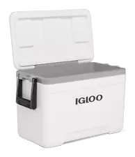 Igloo 25 QT Marine Hard Sided Cooler, White (10.46" x 20.56" x 13.06")