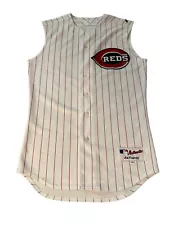 Vintage Majestic Cincinnati Reds Sleeveless Vest Jersey Sz 40 Made In USA