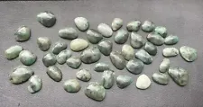 Lot Rough Cut Emerald Cabochons Freeform all different sizes