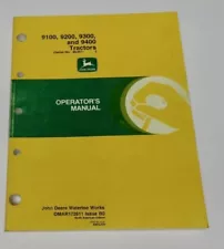 John Deere 9100 9200 9300 9400 Tractor Operator's Manual OMAR172611