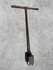 Seymour Post Hole Auger Digger Fence Hand Tool Ground Good Vintage Antique Twist