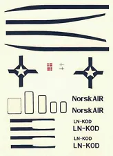1/144 - WELSH DECAL - NORSK AIR - EMBRAER EMB-120 - SL42