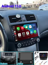 For Honda Accord 2003-2007 Apple CarPlay Android 13 Car Stereo Radio GPS WIFI FM (For: 2003 Honda Accord)