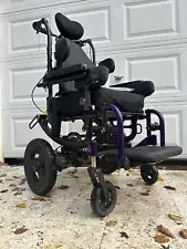 Quickie Iris Tilt in Space Wheelchair modular adjustable 17"X14"-18"