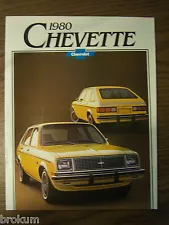 MINT CHEVROLET 1980 CHEVY CHEVETTE 15 PAGE SALES BROCHURE NEW (BOX 639)