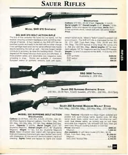 2001 Print Ad of Sauer Model SIG SHR 970, SSG 3000 Tactical, 202 Supreme Rifle