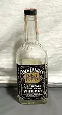 Vintage 1960s Black Label JACK DANIELS Whiskey LEM MOTLOW BOTTLE 4/5 qt 90 proof