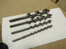 4 Irwin Auger bits 4-sizes US of A