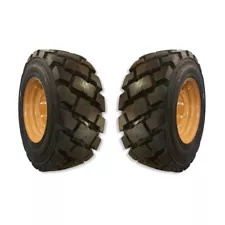 Pair of (2) 12-16.5 SKS-7 Tires on Rims for 4X4 Case 580 Backhoe-Super M & L 4WD