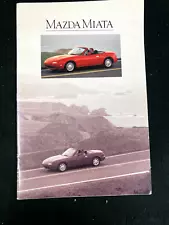 1990 MAZDA MIATA MX-5 16-PAGE ORIGINAL DEALER CAR SALES BROCHURE WITH SPECS