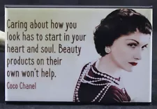 Coco Chanel 2" X 3" Fridge / Locker Magnet.