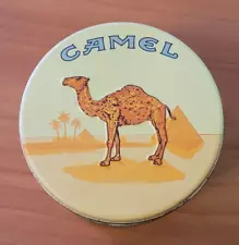 Zippo 1995 Engraved Camel Brand Polish Chrome Lighter Round Tin