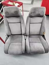 84-88 Pontiac Fiero Front Right/Left Bucket Seat Headrest Speaker Gray