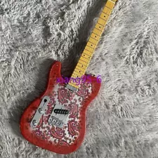 Left Handed Prink Paisley TL Electric Guitar Solid Body 6 Strings for Sale