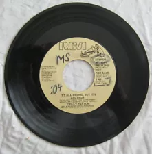 Its All Wrong But Its All Right Dolly Parton 45 RCA JB11241 Not For Sale VG