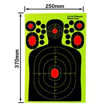 5PC 14.5" Shooting Target Splatter Paper Target for Gun Rifle Reactive Exercise