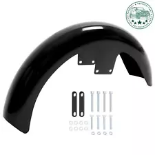 Vivid Black 21"Wrap Front Fender For Harley Touring Electra Street Glide Baggers