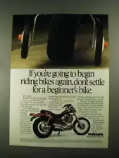 1987 Yamaha Virago 535 Motorcycle Ad - Begin Riding