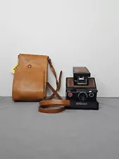 Polaroid SX-70 Land Camera Model 3 With Leather Case Instant Picture No Film