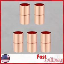 Straight Coupling Copper Fittings 1/4" Pipe Welding Joint For HVAC Conditioning