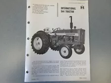 International 544 Tractor Sales Brochure 2 Page