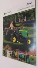 Old 2012 John Deere Riding Lawn Garden Tractor Attachments Sales Catalog FREE SH