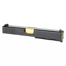 Complete Assembled Slide for Glock 17 Gen 1-3 Full Size | PVD Gold Barrel