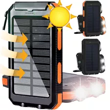 2024 Super USB Portable Charger Solar Power Orange Bank for Cell Phone