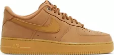 Nike Air Force 1 '07 WB Shoes Wheat Flax Gum Brown CJ9179-200 Men's