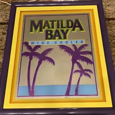 Matilda Bay Advertising Bar Mirror Man Cave Wall Pub Decor Wine Cooler 16"x19"