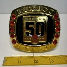 Chicago Bulls 50th Anniversary Commemorative Official Championship Ring**HUGE**