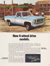 1973 Chevrolet Cheyenne Pickup 4x4 truck - New 4-Wheel Drive models at Job site