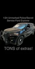 1/24 MOTORMAX POLICE SECRET SERVICE HOMELAND SECURITY BUILD NON-WORKING LIGHTS