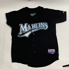 Majestic Florida Marlins Jersey Size 50 Josh Johnson 55 Black MLB