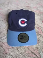 NWT New Era Chicago Cubs City Connect Blue Strapback Dad Hat Cap Respect 2021