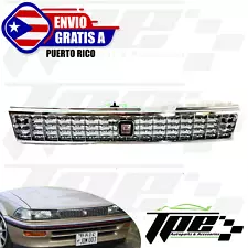 GRILL CHROME JDM STYLE FOR 1988 1992 TOYOTA COROLLA SEDAN AND WAGON E90 (For: 1988 Toyota Corolla GTS)