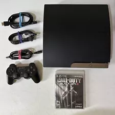 Sony PlayStation 3 PS3 Slim 160GB w/ HDMI, Controller, Black Ops 2 & Tested