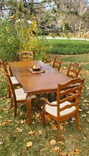 dining table set 6 chairs- Solid Wood Maple