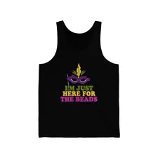 I'm Just Here for the Beads Mardi Gras Unisex Tank Top