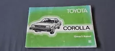 TOYOTA COROLLA , CAR OWNERS HANDBOOK, 1981 EDITION , ORIGINAL ,