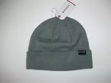 NIXON Heather Gray NOSTRE Cuffed Stretch Knit Beanie HAT Cap Mens One Size NEW