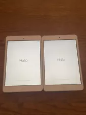 2 Apple iPad mini 1st Generation. 16GB, Wi-Fi, 7.9 in White & Silver Model A1432