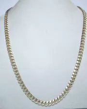 10K Yellow Gold 22" Necklace Miami Cuban Link Chain, 6mm, Box Clasp, 24 grams