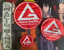 Gracie Barra GI Patches GB Embroidery SET Jiu Jitsu