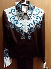 WESTERN PLEASURE SHOW SHIRT OUTFIT JACKET HORSEMANSHIP SHOWMANSHIP HORSE HOBBY L