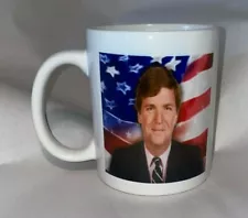 TUCKER CARLSON former fox news SWORN ENEMY 11 ounce ceramic mug