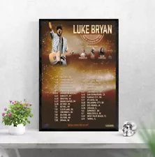 Luke Bryan 2024 Tour poster print - home decor