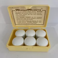 The Original Wonder Weights Set Of 6 White Felt Bottom Patterns Sewing Crafts