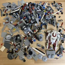 Lot of INCOMPLETE & DIRTY LEGO Star Wars Clone Wars sets 75182, 75019, & 8039